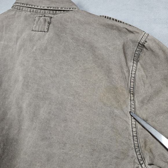 Lucky Brand Shacket Mens XL Outdoor & Utility Full Zip Military Fatigue Jacket - Picture 14 of 16